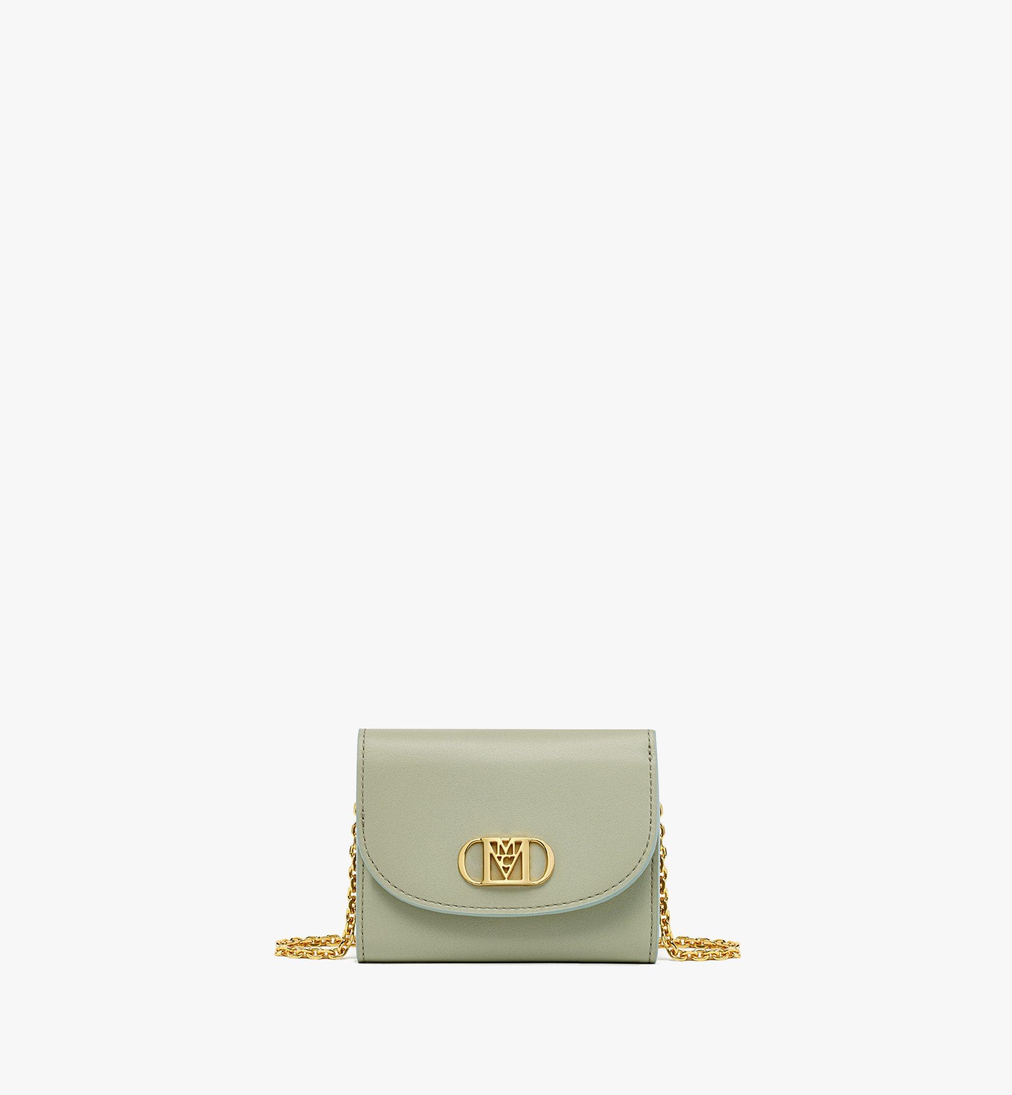 Mode Travia Trifold Chain Wallet in Spanish Leather 1